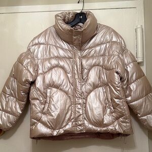 Metallic Puffer Jacket